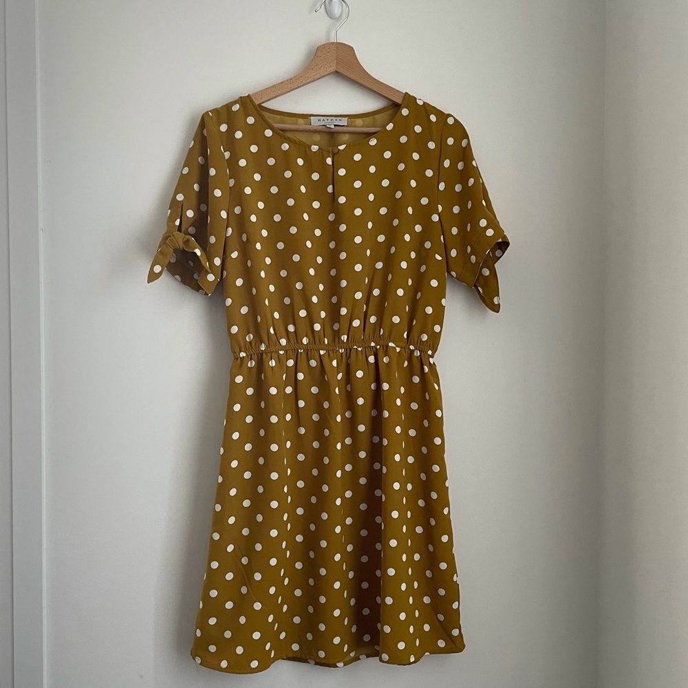 Yellow Polka dot Dress